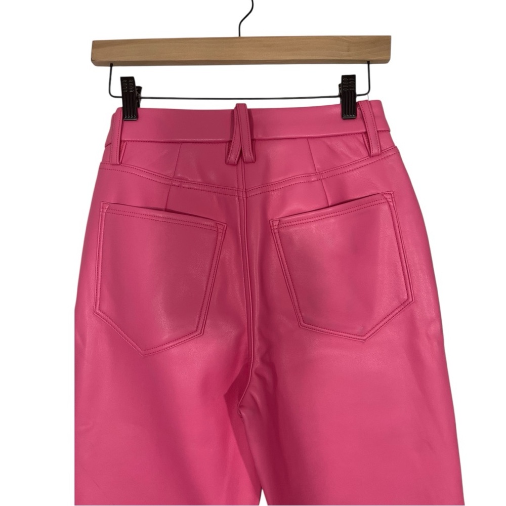 GOOD AMERICAN ICON FAUX LEATHER PANTS - Picture 2 of 8